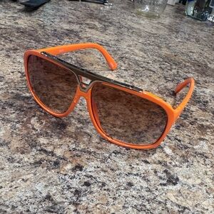 Orange Aviator Sunglasses